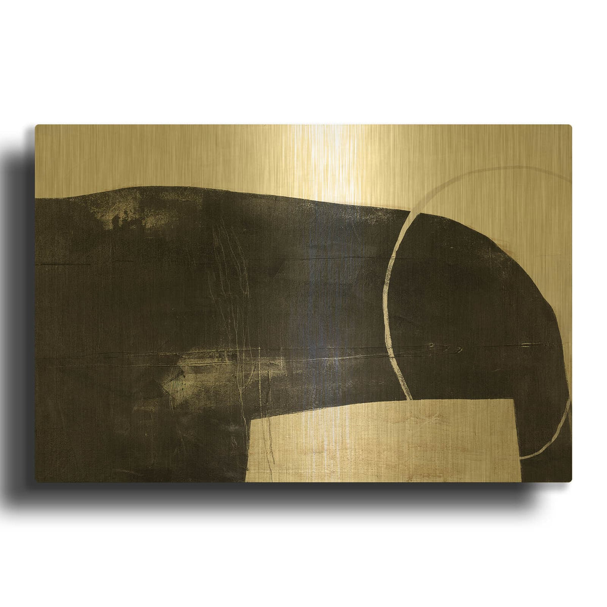 'Sort Of Stone Variation' By Porter Hastings Gold Metal Wall Art