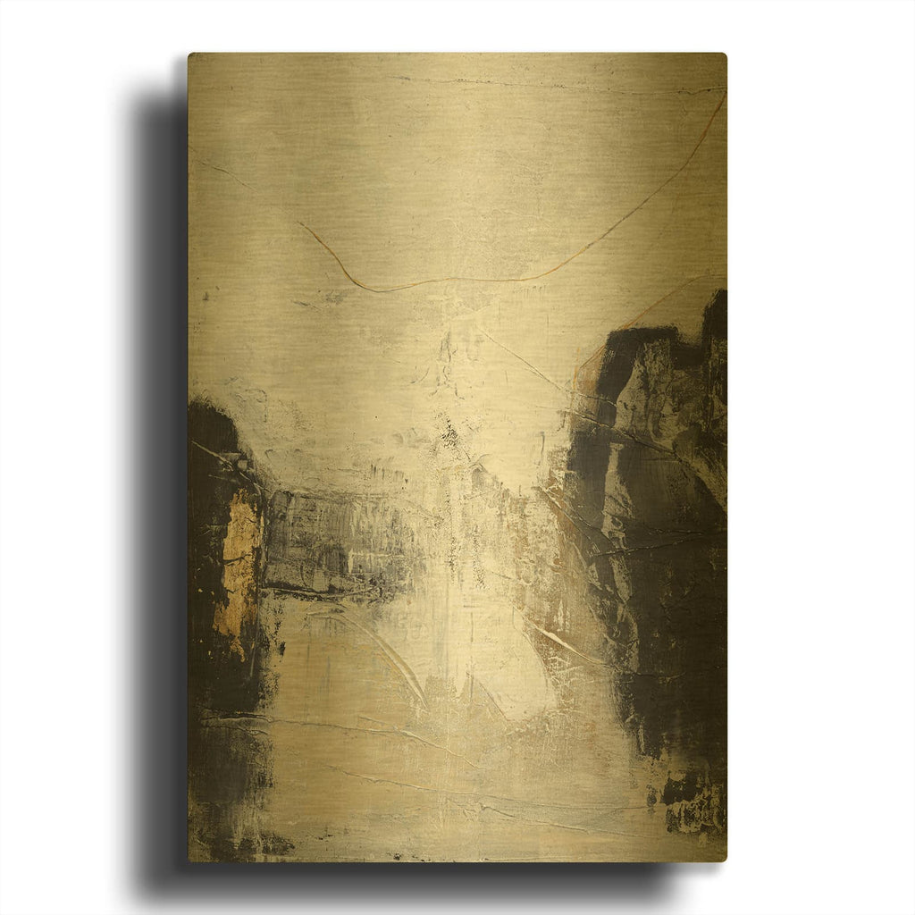 'White Noir' By Porter Hastings Gold Metal Wall Art