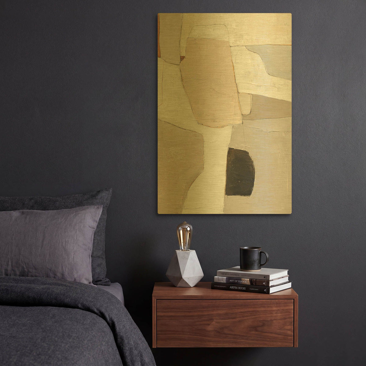 'Accurate' By Sheila Golden Gold Metal Wall Art