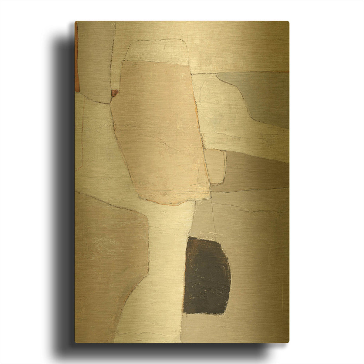 'Accurate' By Sheila Golden Gold Metal Wall Art