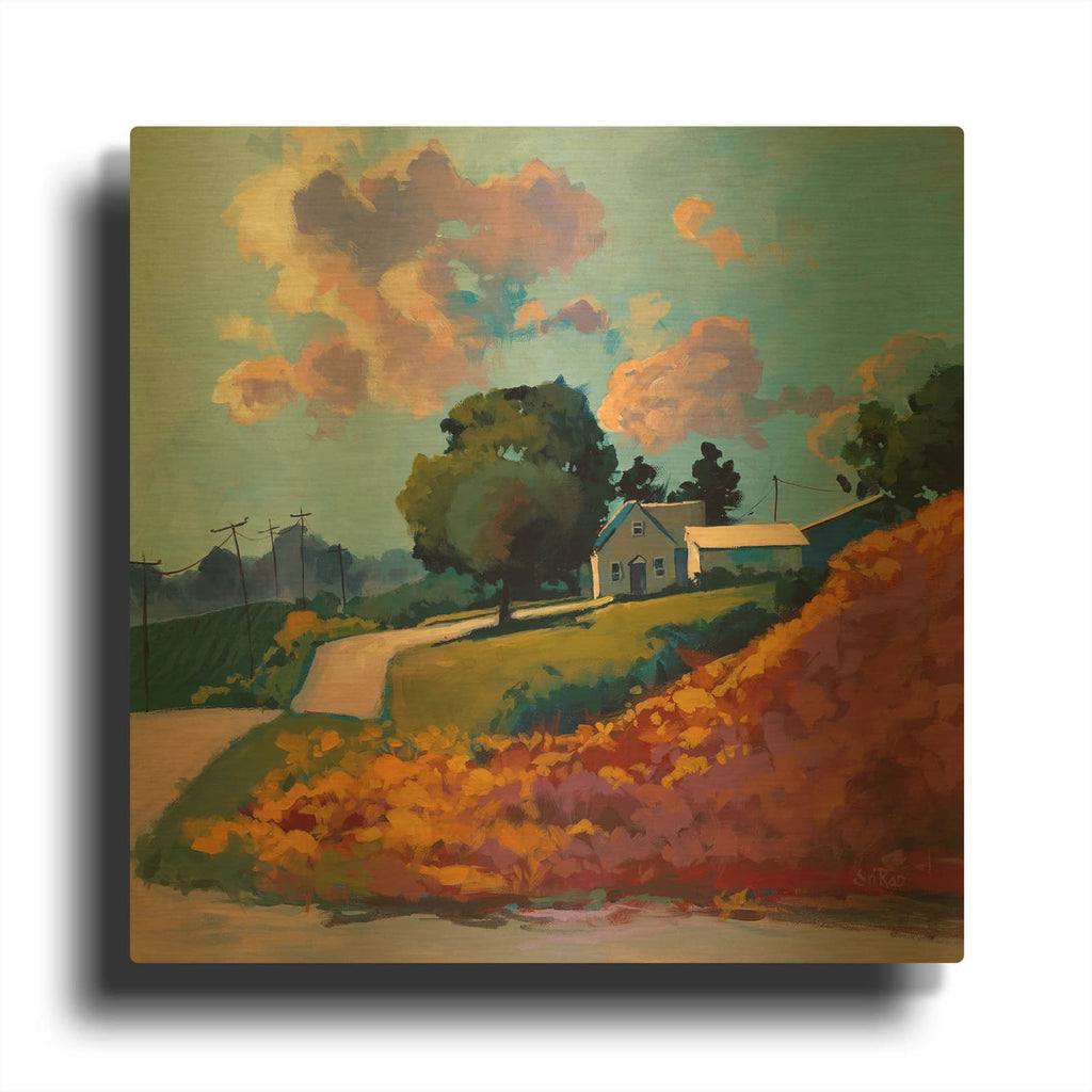 'The Good Things' By Sri Rao Gold Metal Wall Art
