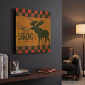 'Be Strong' By Britt Hallowell Gold Metal Wall Art