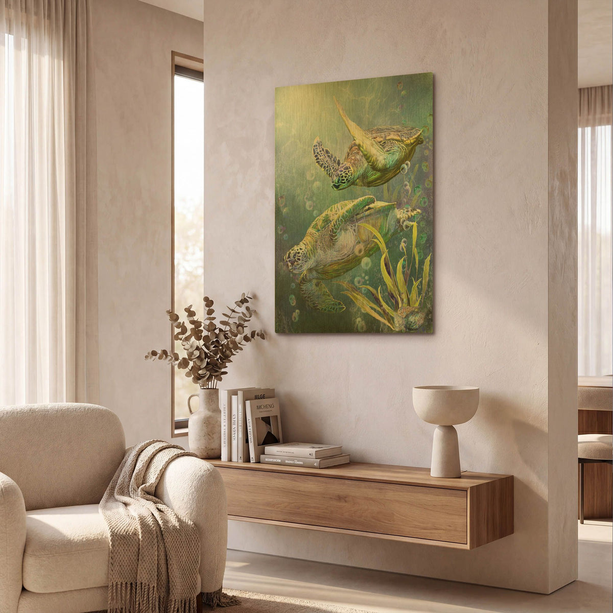 'Ancient Travelers' By Carol Cavalaris Gold Metal Wall Art