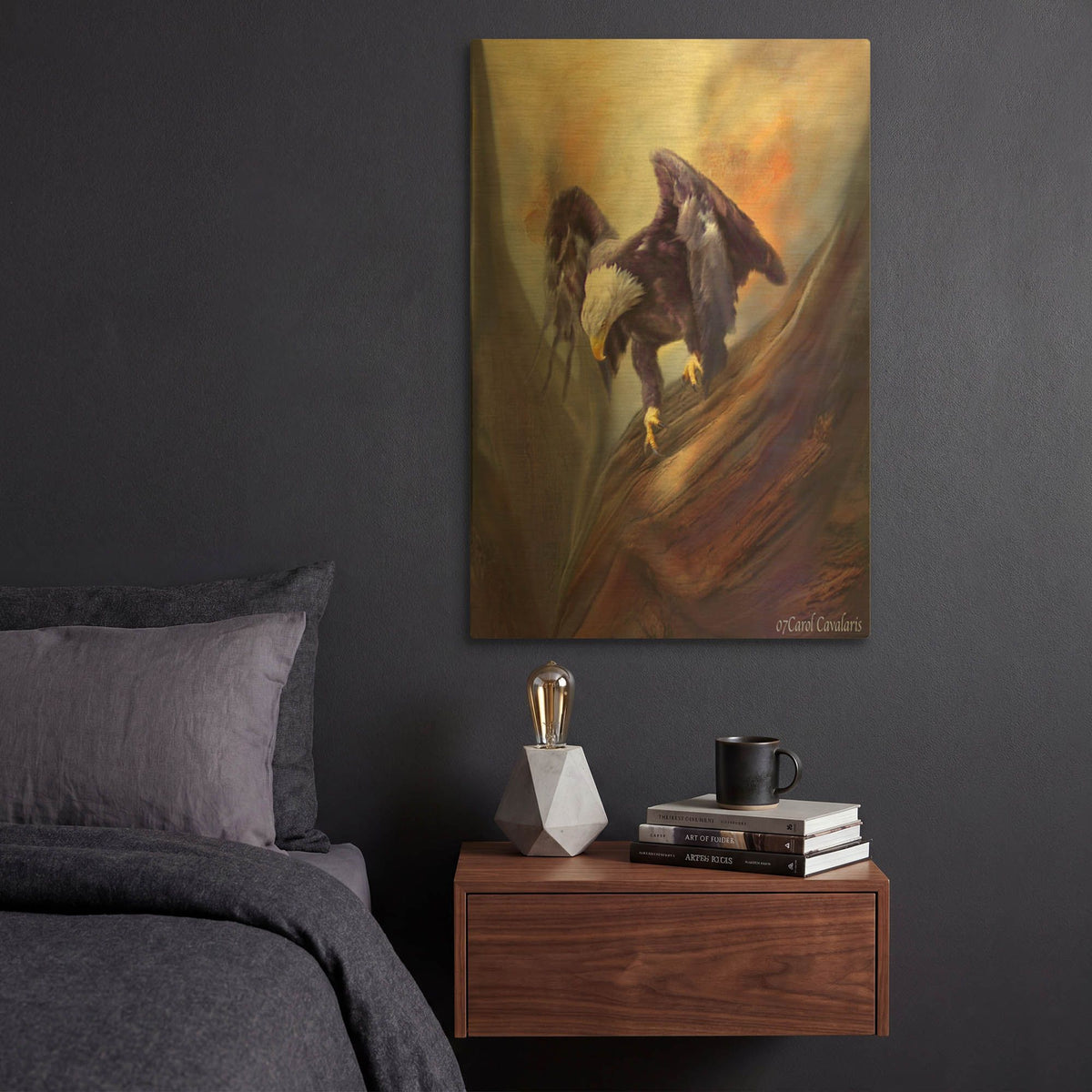 'Fearless' By Carol Cavalaris Gold Metal Wall Art
