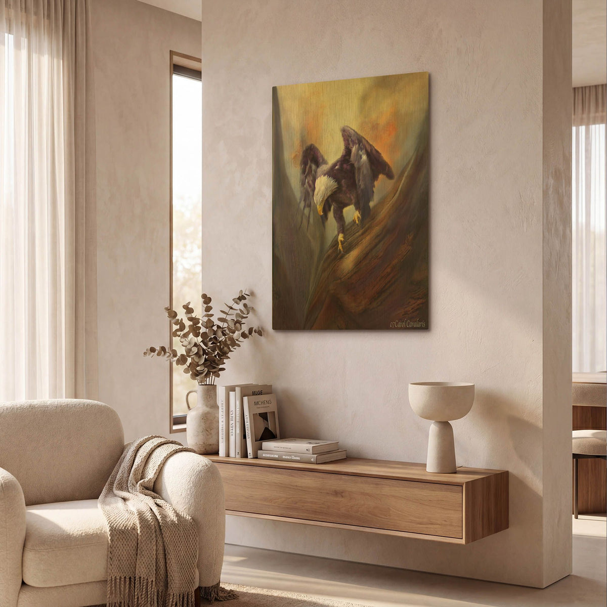 'Fearless' By Carol Cavalaris Gold Metal Wall Art