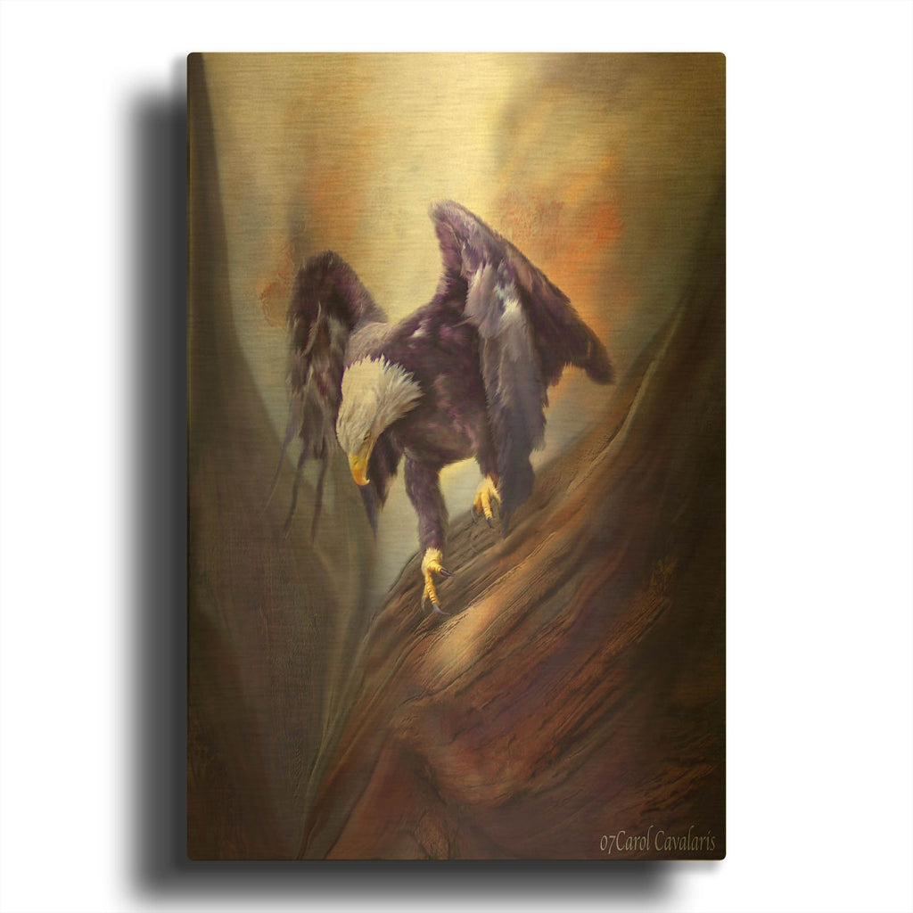 'Fearless' By Carol Cavalaris Gold Metal Wall Art