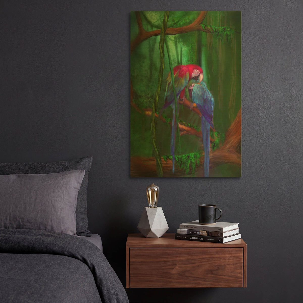 'Jewels Jungle' By Carol Cavalaris Gold Metal Wall Art