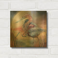 'Spirit Of Heron' By Carol Cavalaris Gold Metal Wall Art