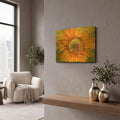 'Sunflower Power' By Carol Cavalaris Gold Metal Wall Art