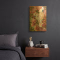 'Tropic Spirits - Cockatoo' By Carol Cavalaris Gold Metal Wall Art
