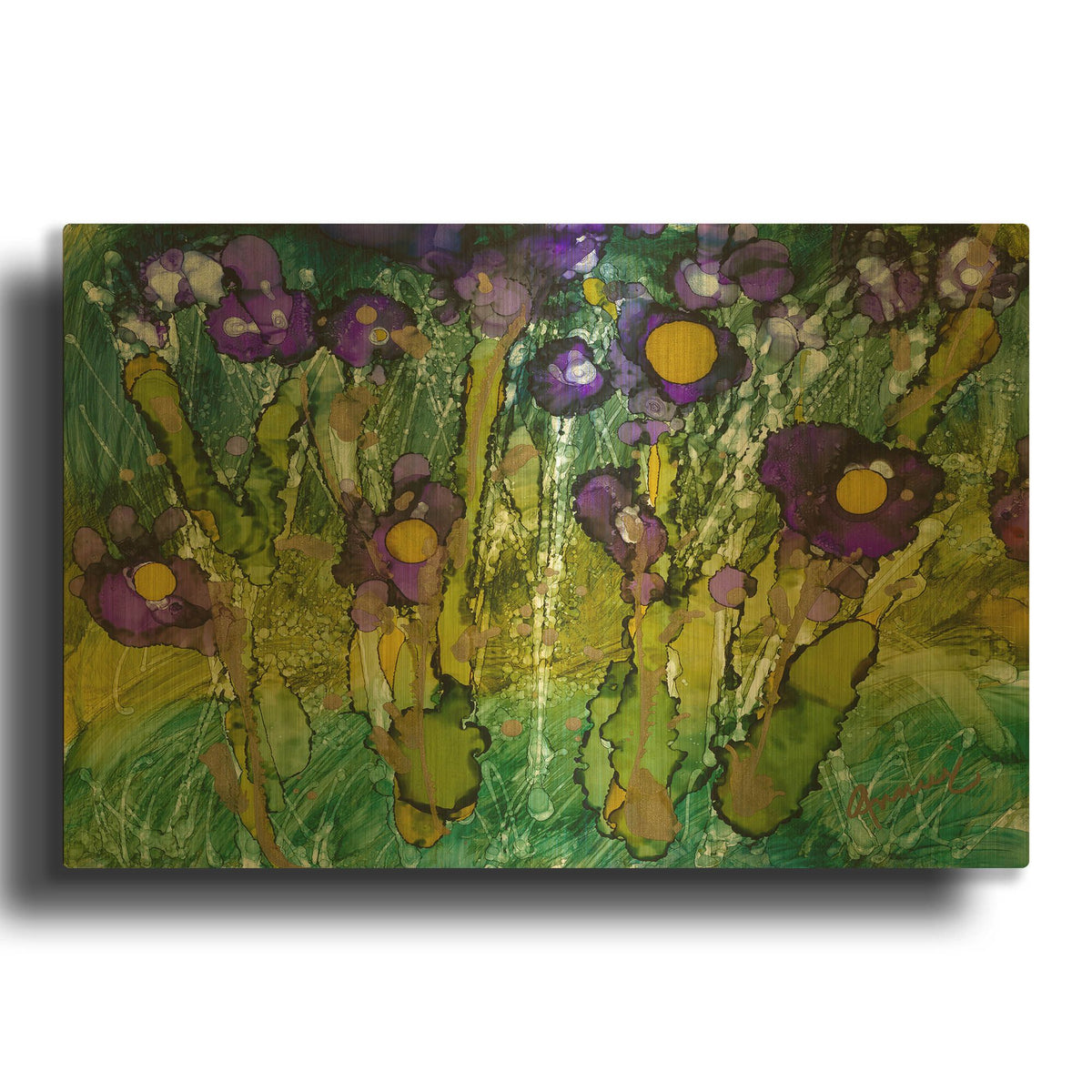 'Beautiful Day' By Lovitude Gold Metal Wall Art
