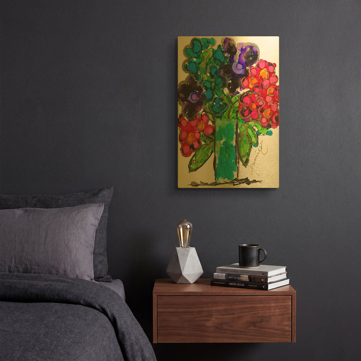 'Joy For All' By Lovitude Gold Metal Wall Art