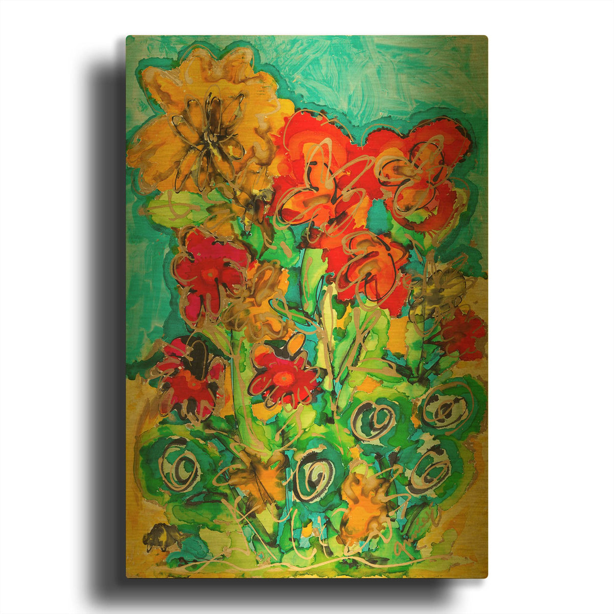 'Layers Of Love' By Lovitude Gold Metal Wall Art