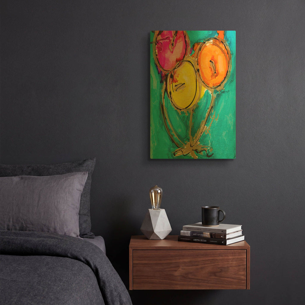 'Lets Float' By Lovitude Gold Metal Wall Art