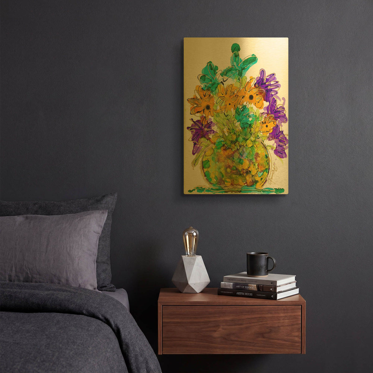 'Perfect Harmony' By Lovitude Gold Metal Wall Art