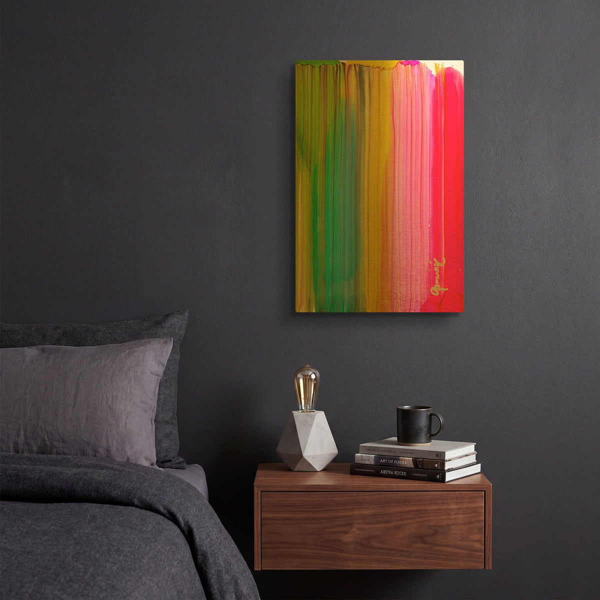 'Pouring Love' By Lovitude Gold Metal Wall Art