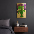 'Purple Hearts' By Lovitude Gold Metal Wall Art