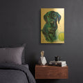 'Ball Is Life Black Lab Puppy' By Lindsay Kivi Gold Metal Wall Art