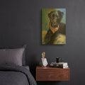 'Dogs Black Lab Puppy' By Lindsay Kivi Gold Metal Wall Art