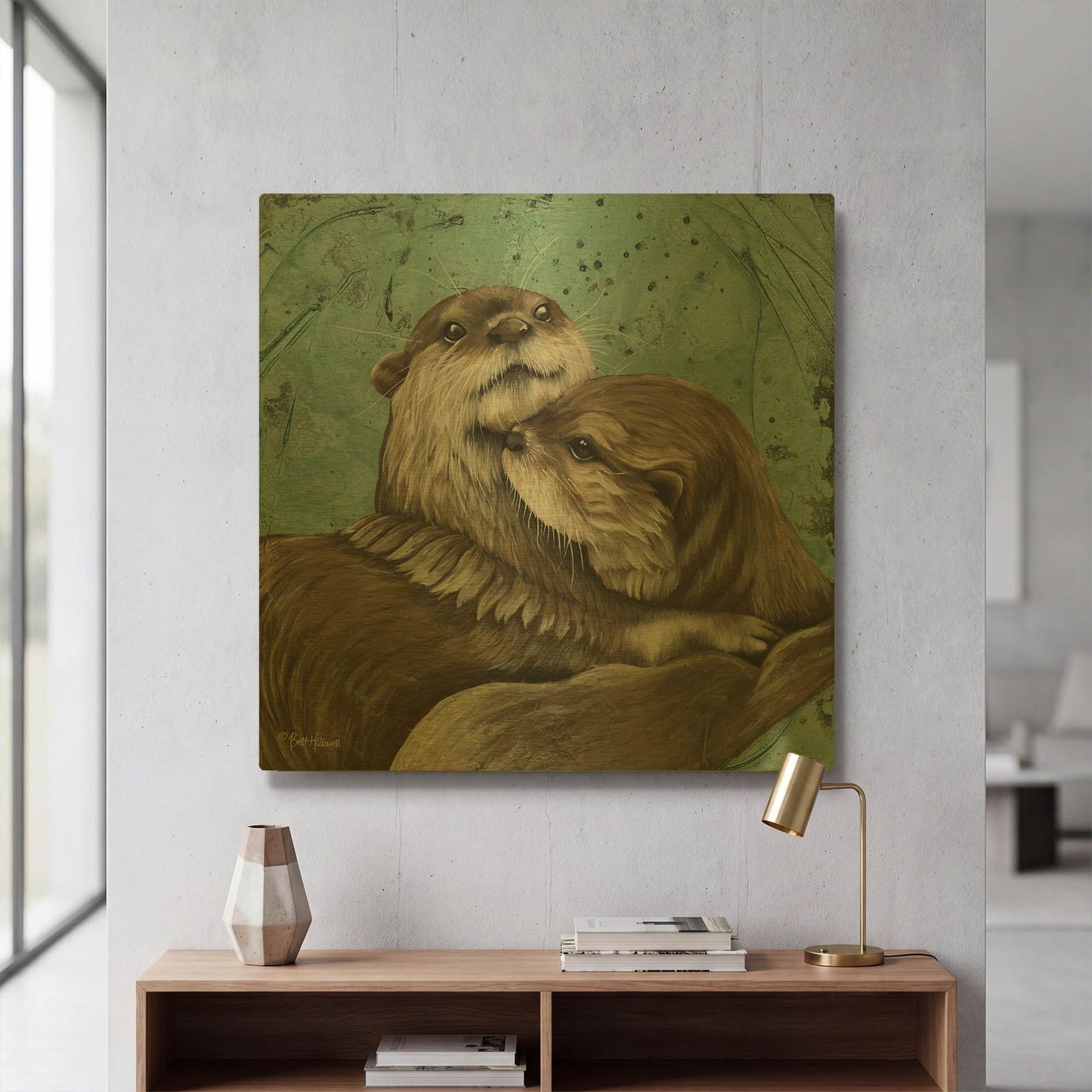 'Mischief and Mayhem' By Britt Hallowell Gold Metal Wall Art