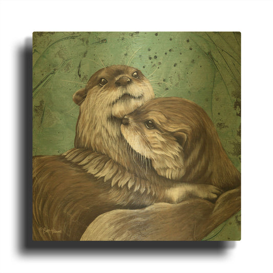 'Mischief and Mayhem' By Britt Hallowell Gold Metal Wall Art