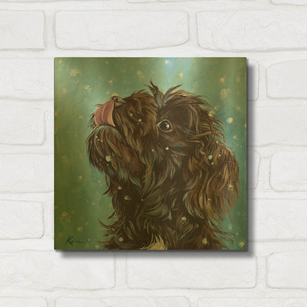 'Let It Snow Havanese' By Lindsay Kivi Gold Metal Wall Art