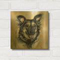 'Must Love Dogs Shepherd' By Lindsay Kivi Gold Metal Wall Art