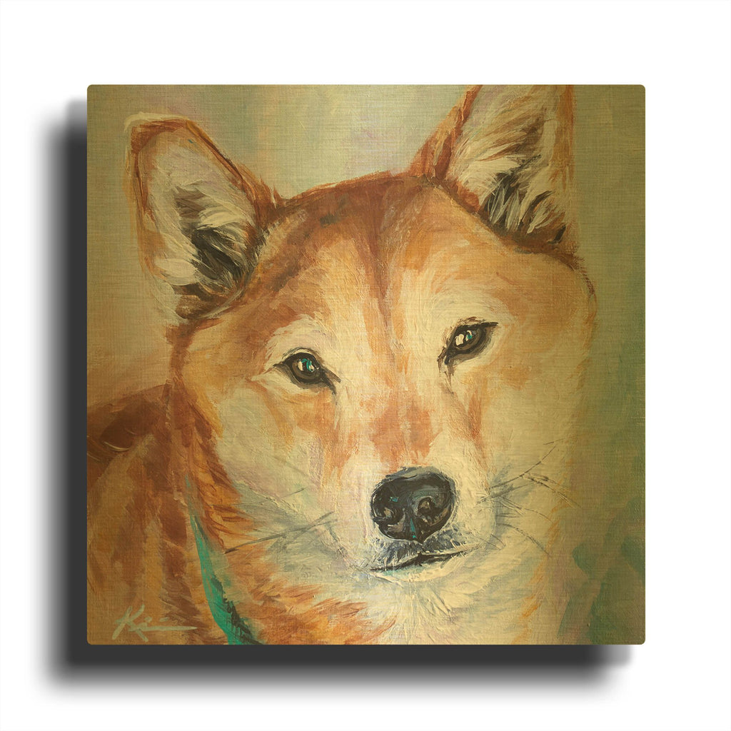 'Must Love Dogs Shiba Inu' By Lindsay Kivi Gold Metal Wall Art