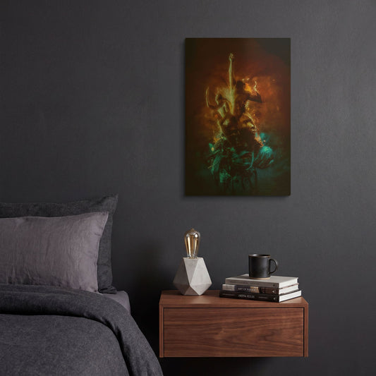 'Hell Are The Others' By Mario Sanchez Nevado Gold Metal Wall Art