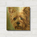 'Must Love Dogs Yorkie' By Lindsay Kivi Gold Metal Wall Art