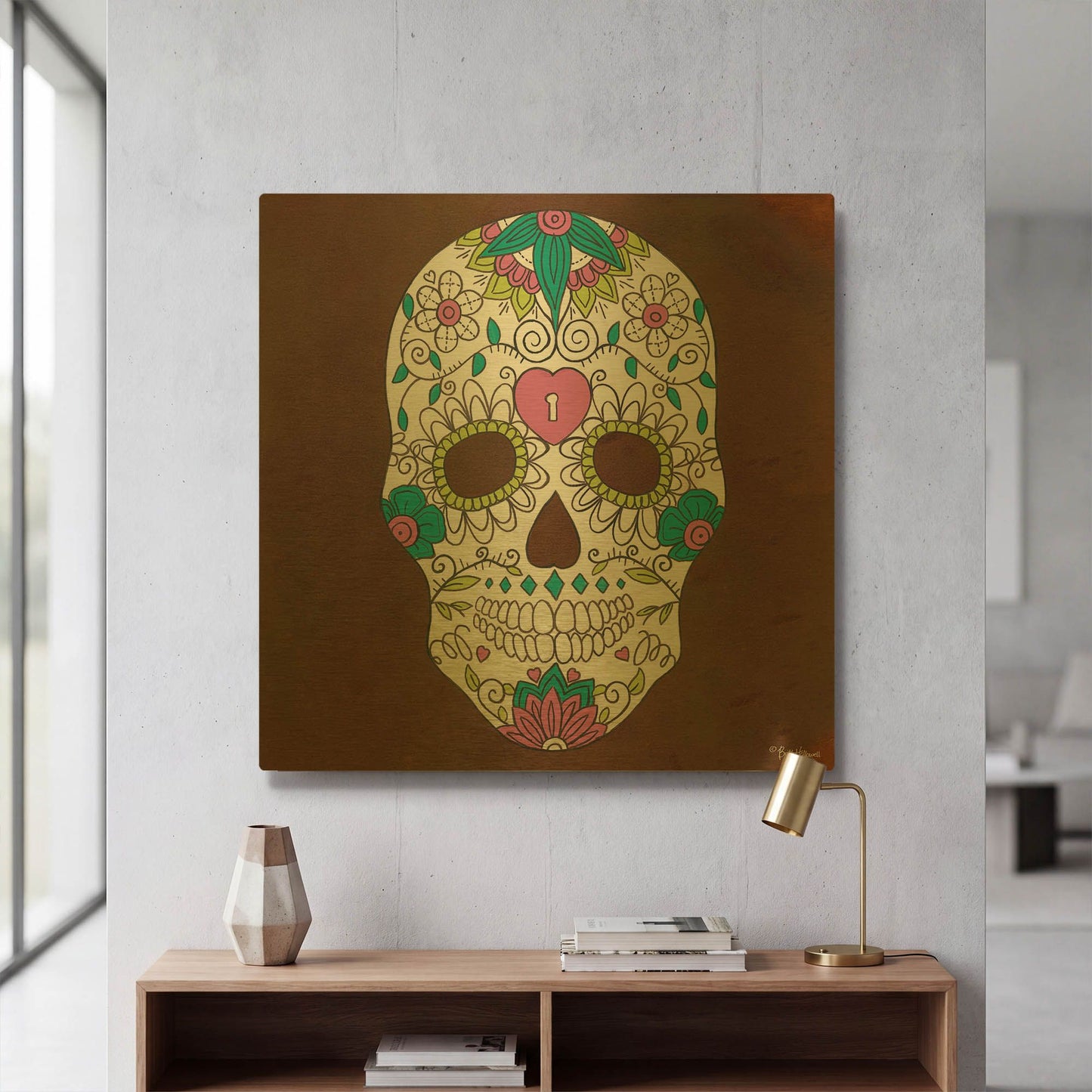 'Celebrating Life II' By Britt Hallowell Gold Metal Wall Art