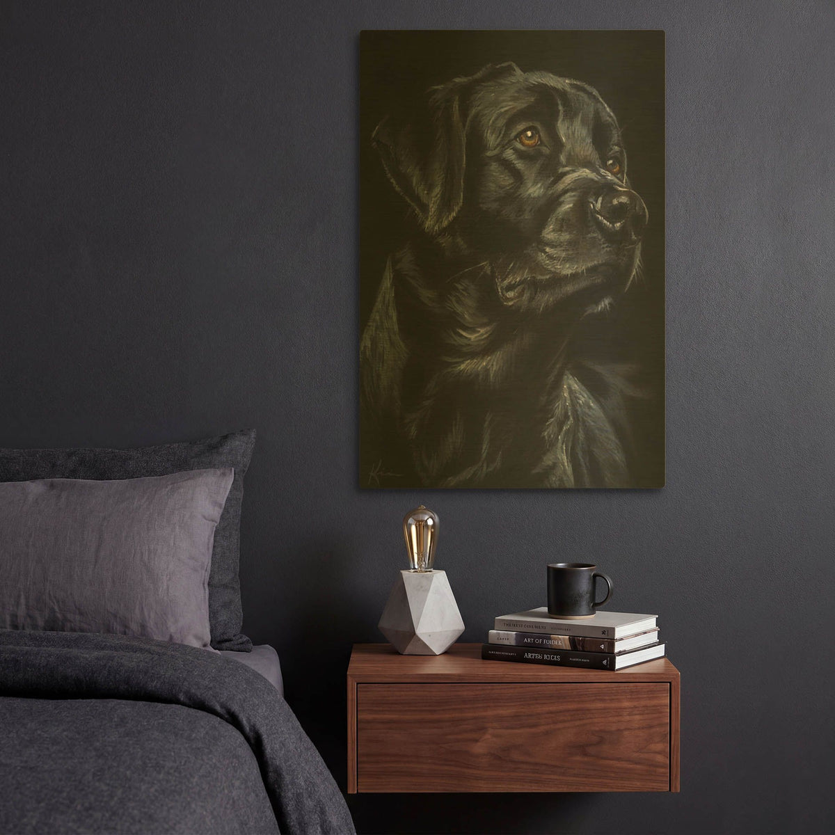 'Shadow Series 2' By Lindsay Kivi Gold Metal Wall Art