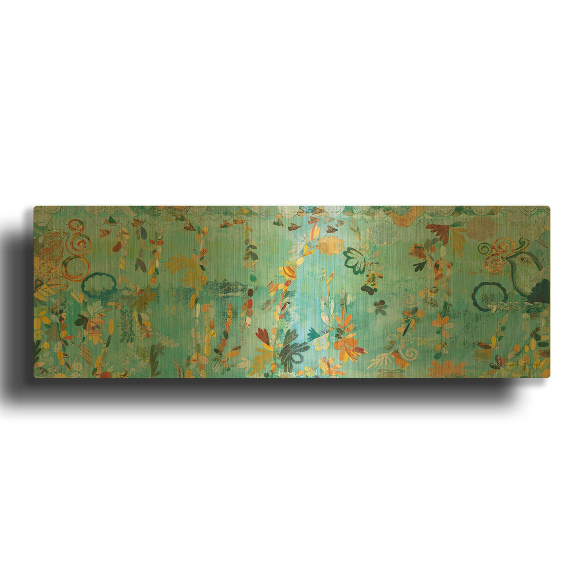 'Converse Blue' By Candra Boggs Gold Metal Wall Art