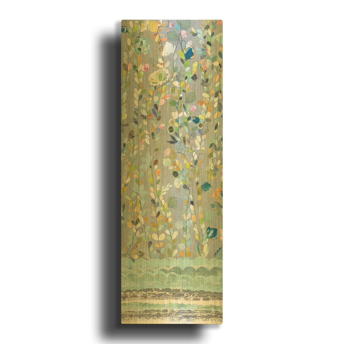 'Edge Of The Water' By Candra Boggs Gold Metal Wall Art