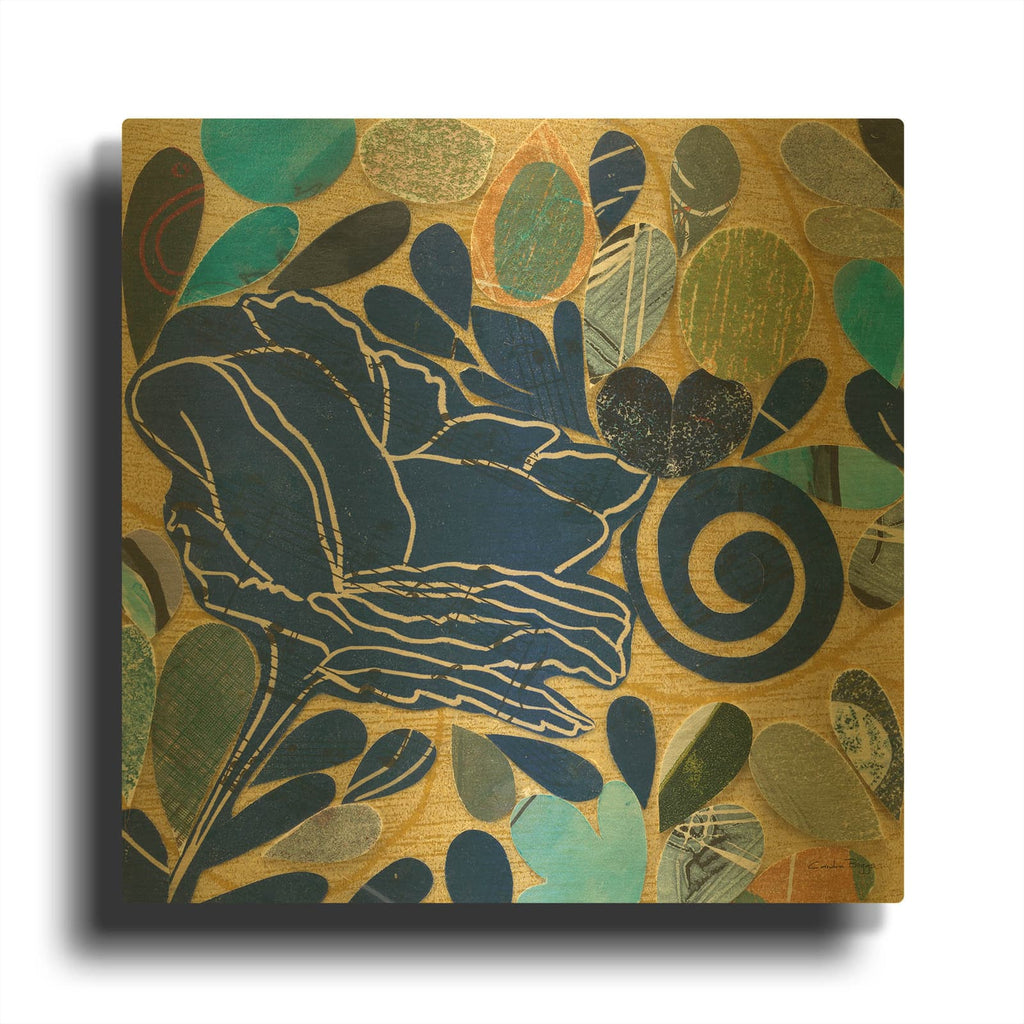 'Rose 1' By Candra Boggs Gold Metal Wall Art