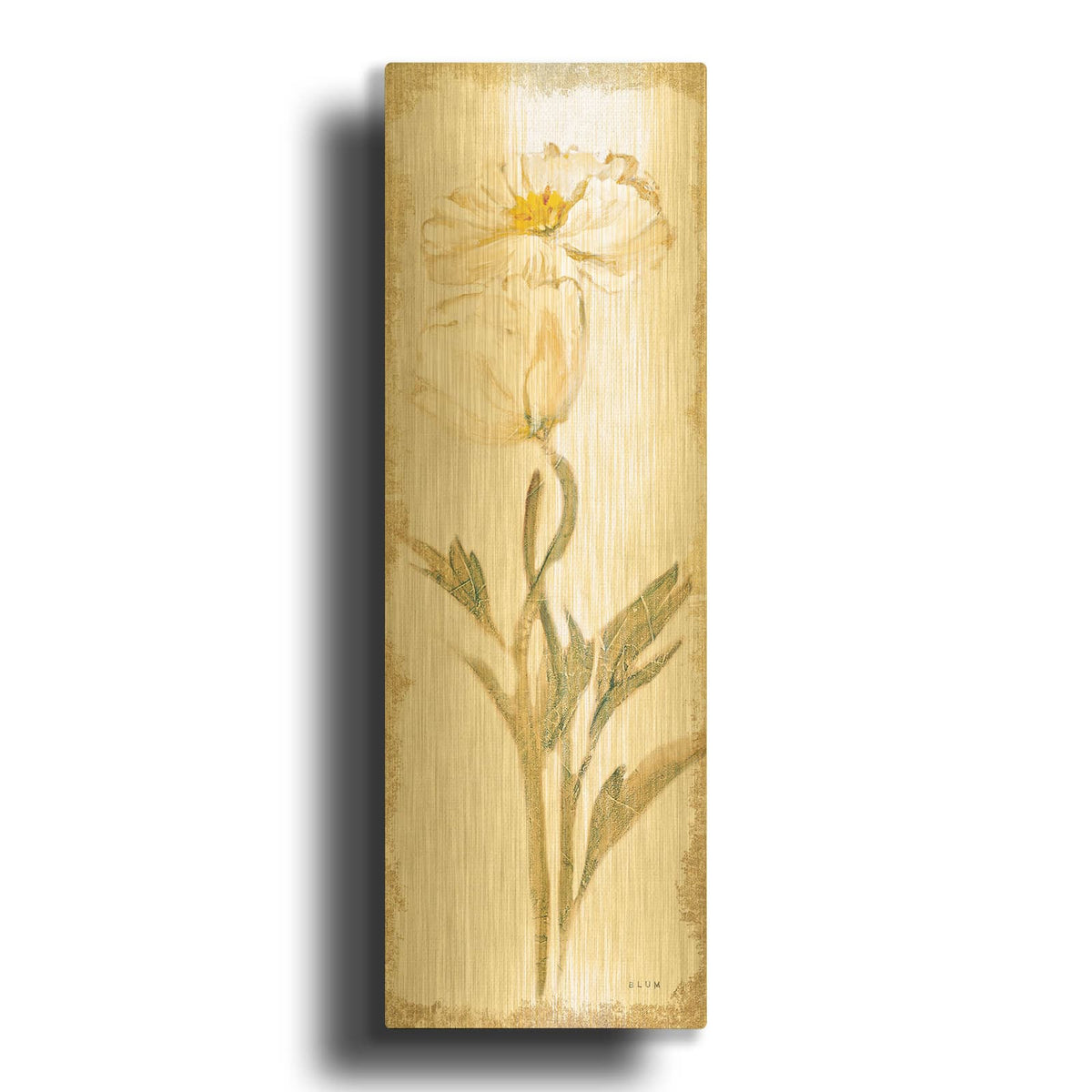 'Cosmo Panel Light' By Cheri Blum Gold Metal Wall Art