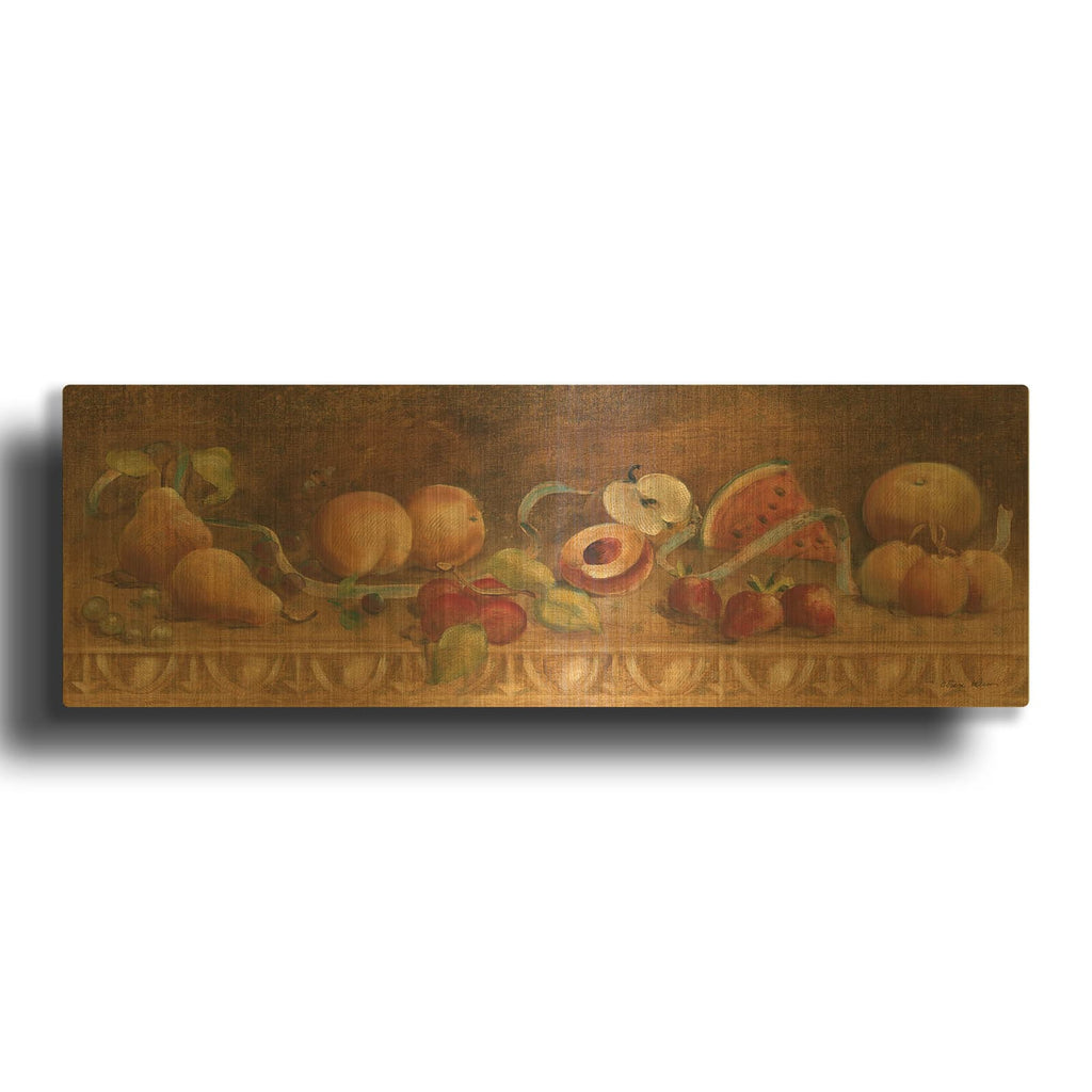 'Fruit Panel 1' By Cheri Blum Gold Metal Wall Art