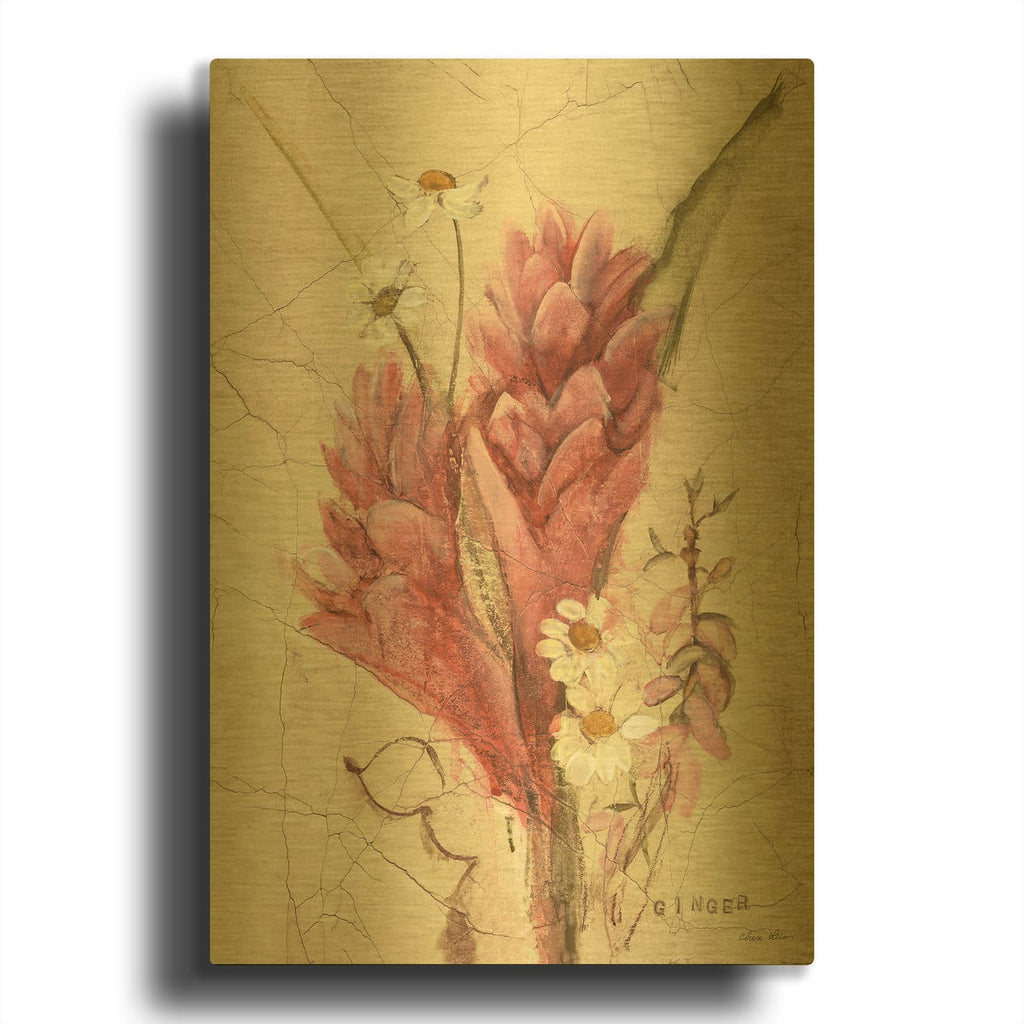 'Ginger' By Cheri Blum Gold Metal Wall Art