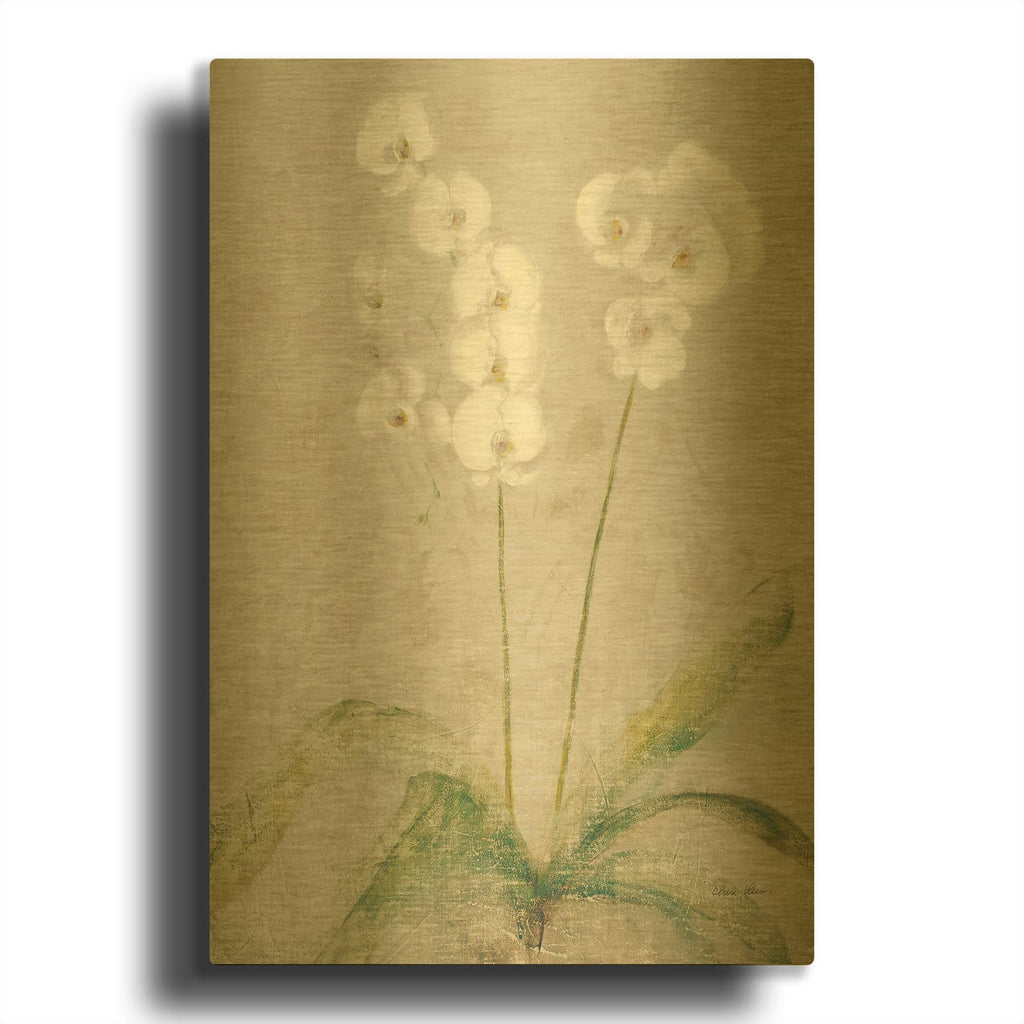 'Orchid Light' By Cheri Blum Gold Metal Wall Art