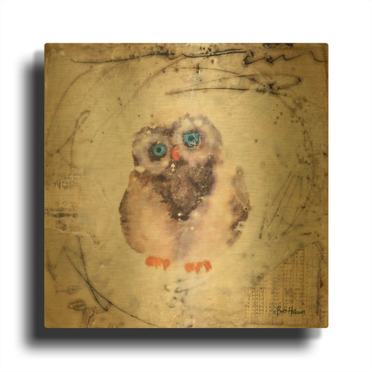 'The Wonder Years I' By Britt Hallowell Gold Metal Wall Art