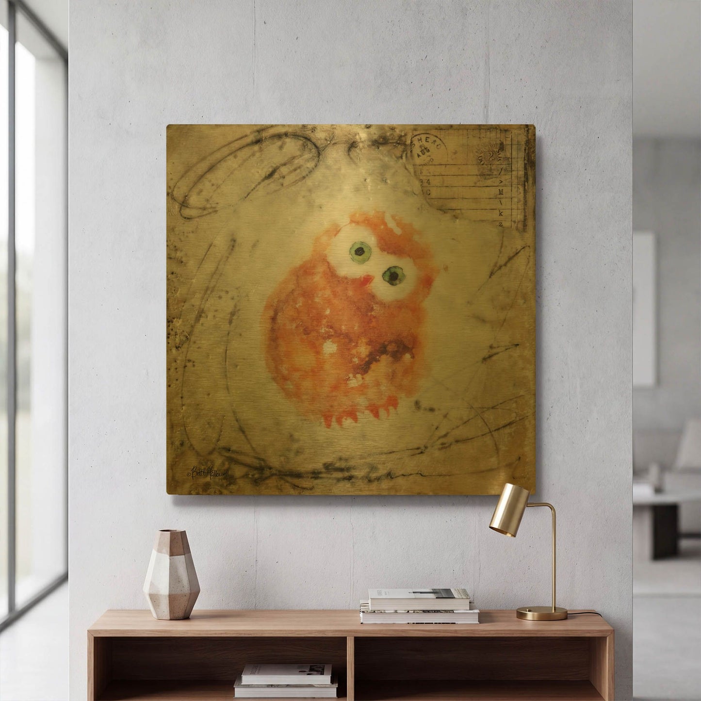 'The Wonder Years IV' By Britt Hallowell Gold Metal Wall Art
