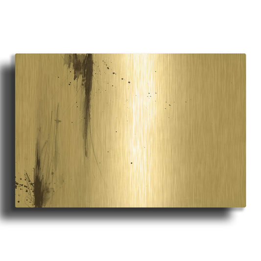 'Simplification Series I' By Britt Hallowell Gold Metal Wall Art