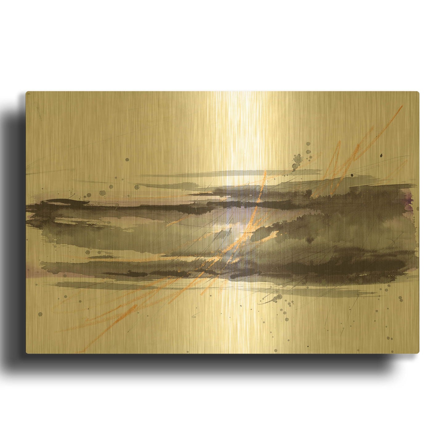 'Simplification Series IV' By Britt Hallowell Gold Metal Wall Art