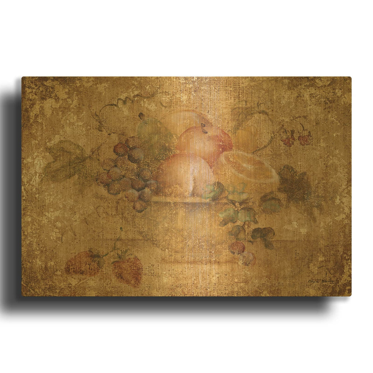'Summer Harvest' By Cheri Blum Gold Metal Wall Art