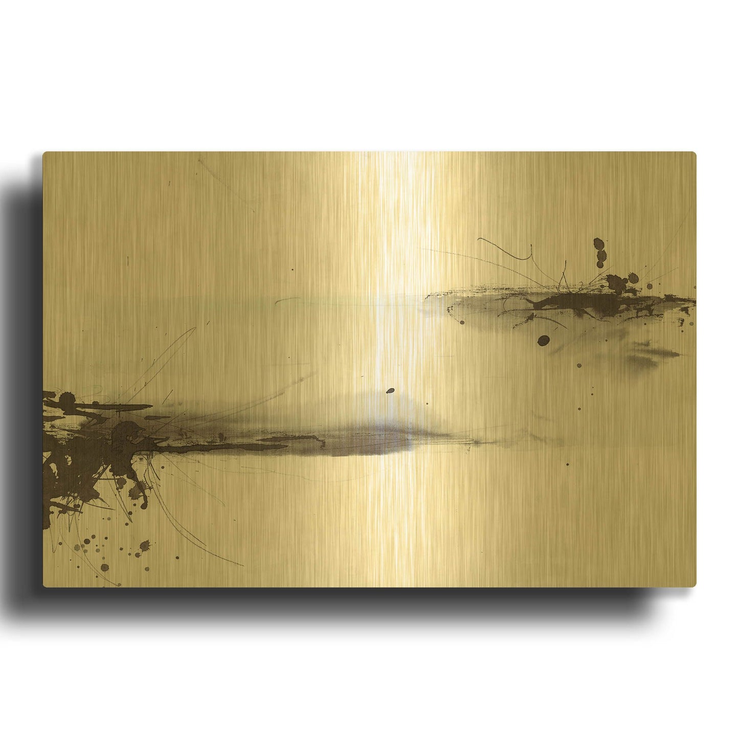 'Simplification Series VIII' By Britt Hallowell Gold Metal Wall Art