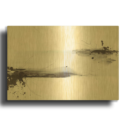 'Simplification Series VIII' By Britt Hallowell Gold Metal Wall Art