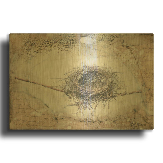 'Wintering' By Britt Hallowell Gold Metal Wall Art