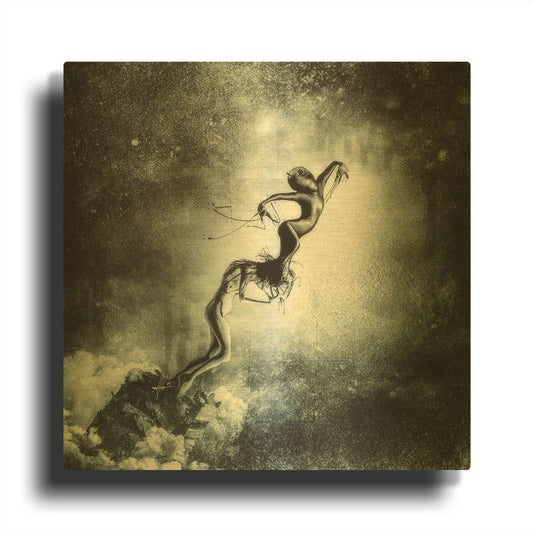 'Host' By Mario Sanchez Nevado Gold Metal Wall Art