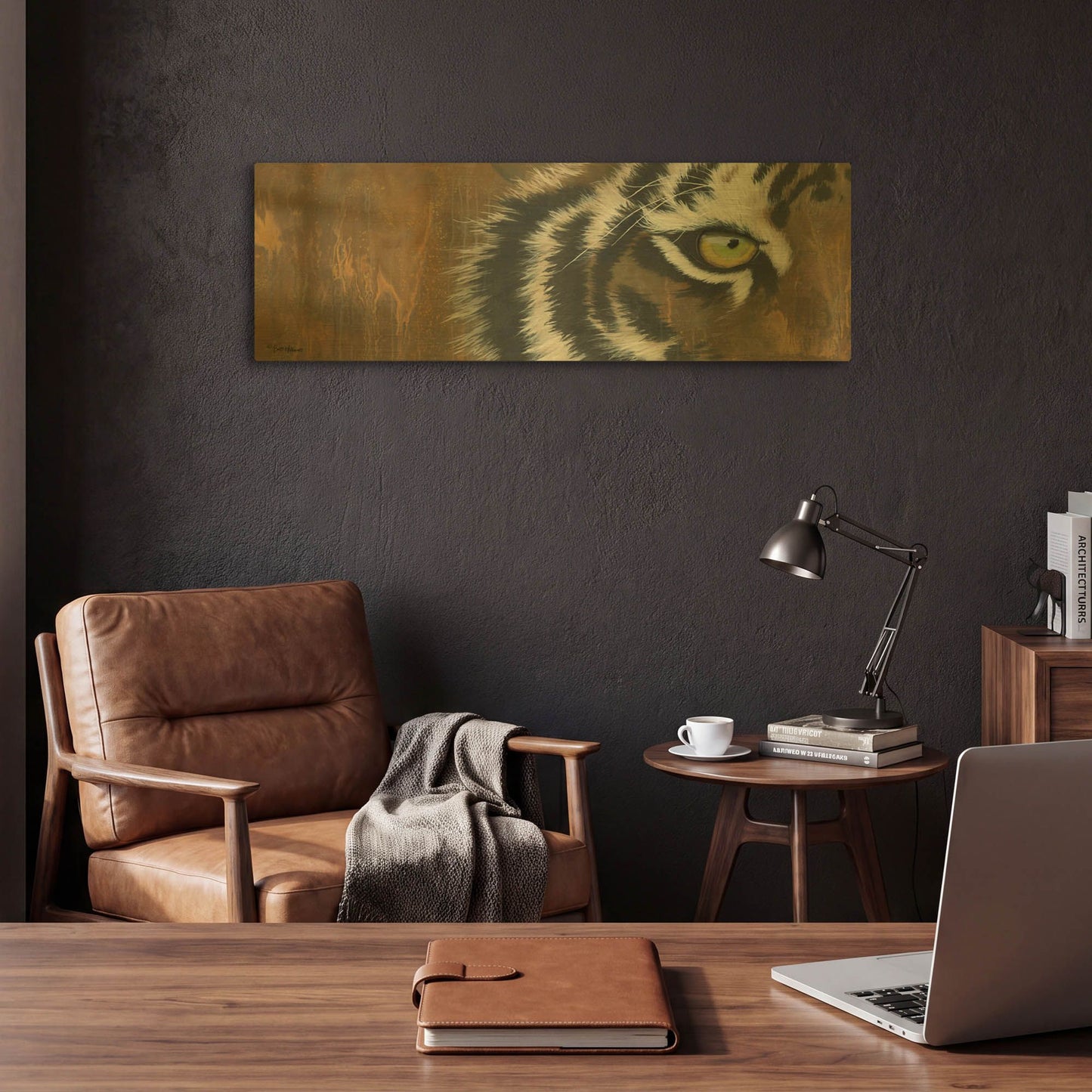 'Searching for the Man Cub' By Britt Hallowell Gold Metal Wall Art