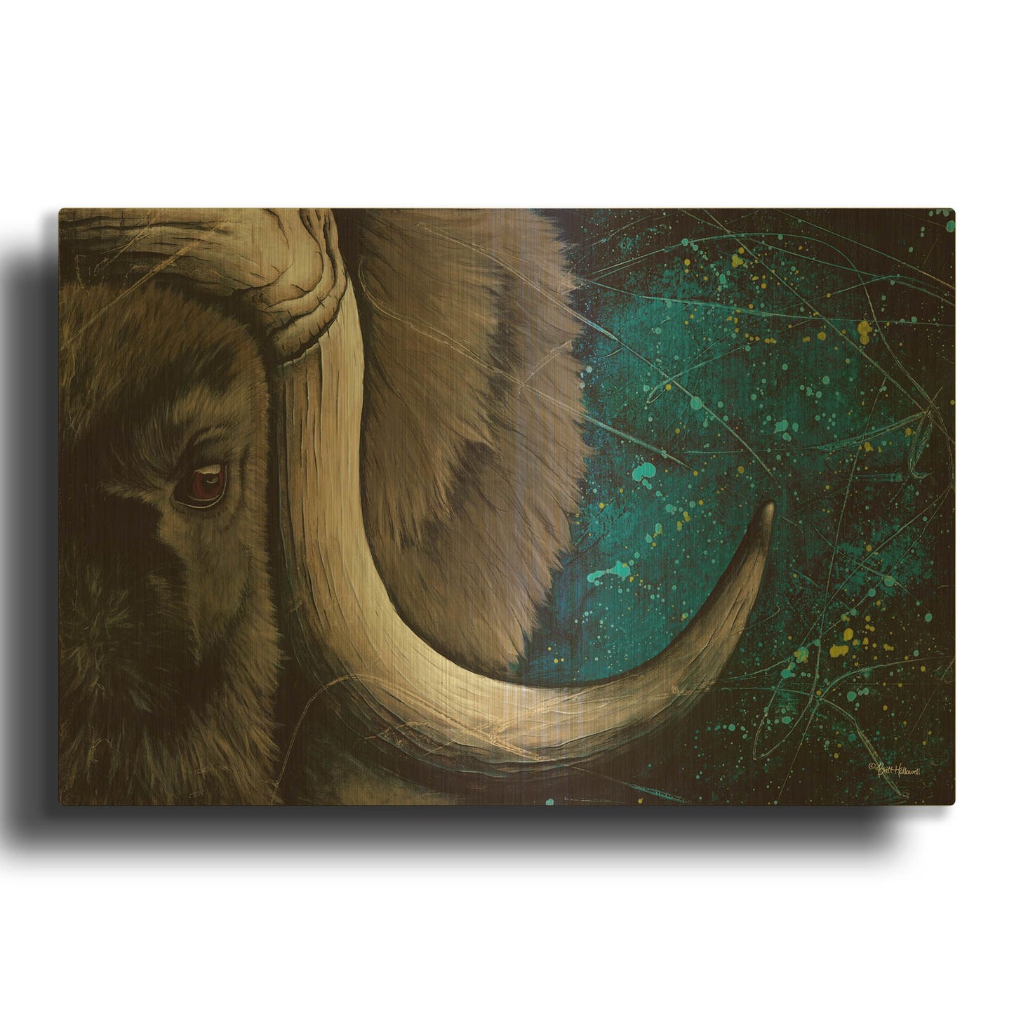 'The Guardian' By Britt Hallowell Gold Metal Wall Art
